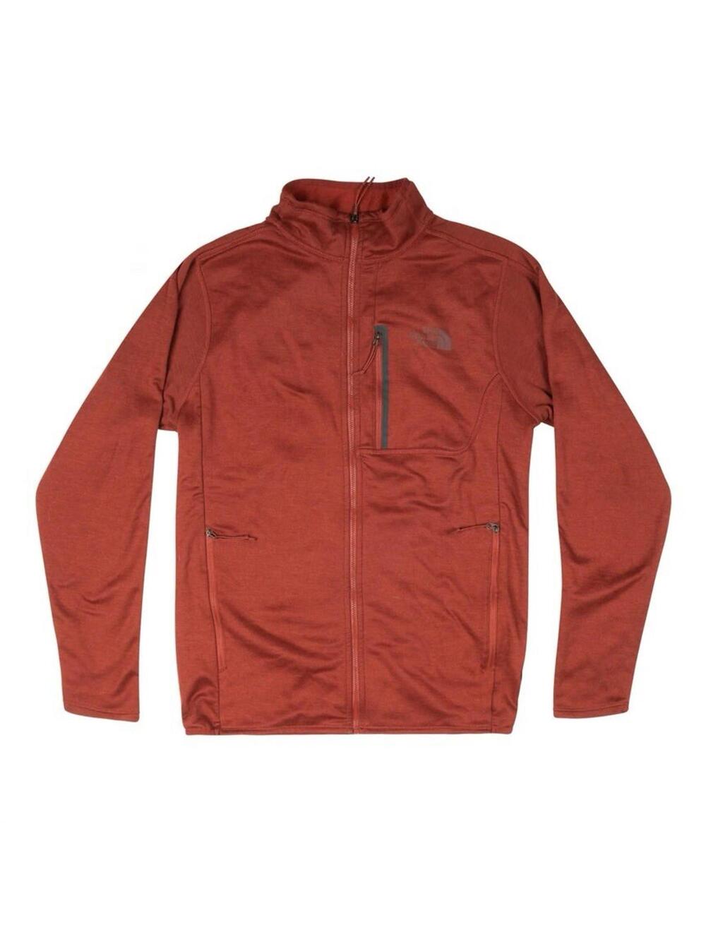 The North Face Fleece Lined Standard Fit Full Zip Canyonlands Jacket Mens Red